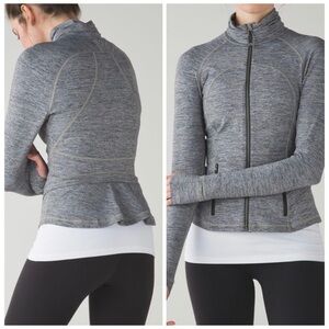 Lululemon Hustle In Your Bustle Jacket (2016) - Space Dye Camo Black - Size 12